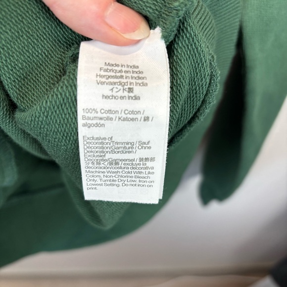 J. Crew Green Crewneck Sweater with Yellow Dog Design - Picture 5 of 7